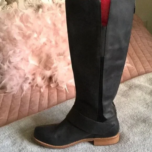 Olukai Black Leather boots Size 9.5 - Picture 7 of 10